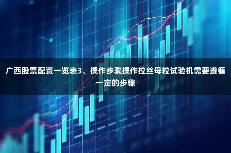 广西股票配资一览表3、操作步骤操作拉丝母粒试验机需要遵循一定的步骤